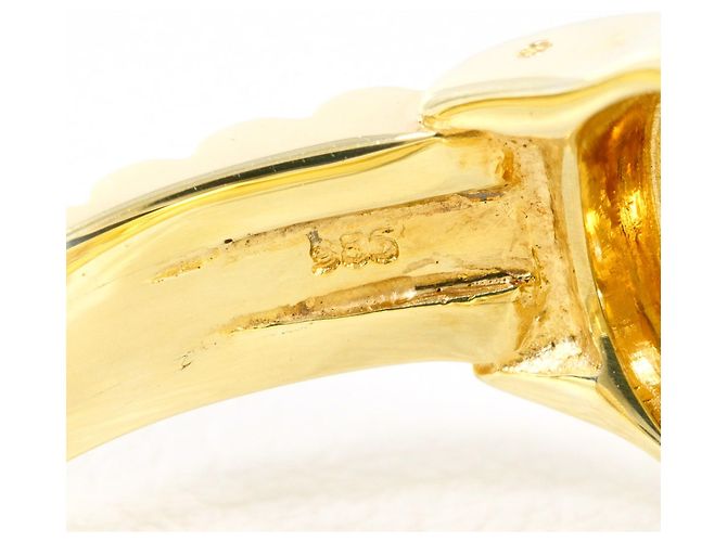 Autre Marque Ringband aus 14K Gelbgold mit Diamant Golden - Ansicht 6