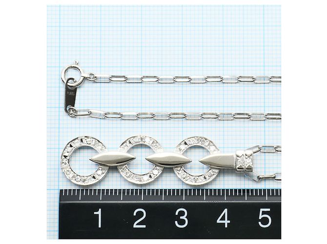 Autre Marque Collar de platino PT900 y diamantes - vista 5