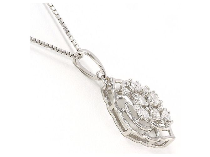 Autre Marque Collar de platino y diamantes - vista 2