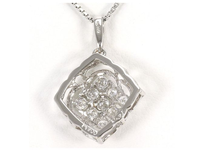 Autre Marque Collar de platino y diamantes - vista 3