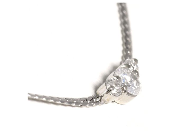 Autre Marque Platin-Halskette PT850 mit Diamant - Ansicht 2