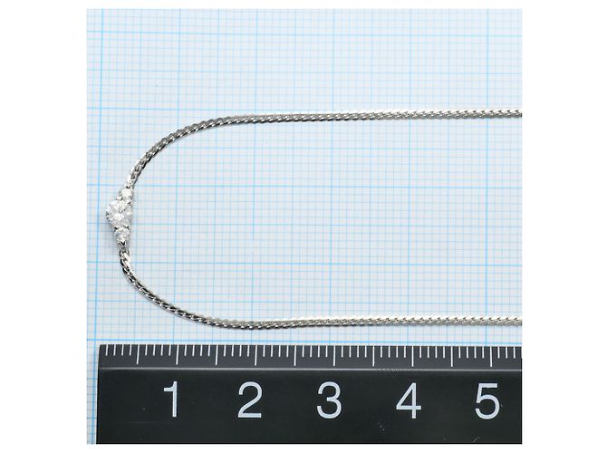 Autre Marque Platin-Halskette PT850 mit Diamant - Ansicht 5
