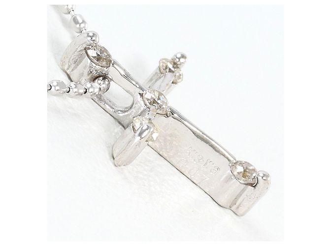 Autre Marque Collar de oro blanco 18K con diamante Dorado - vista 2