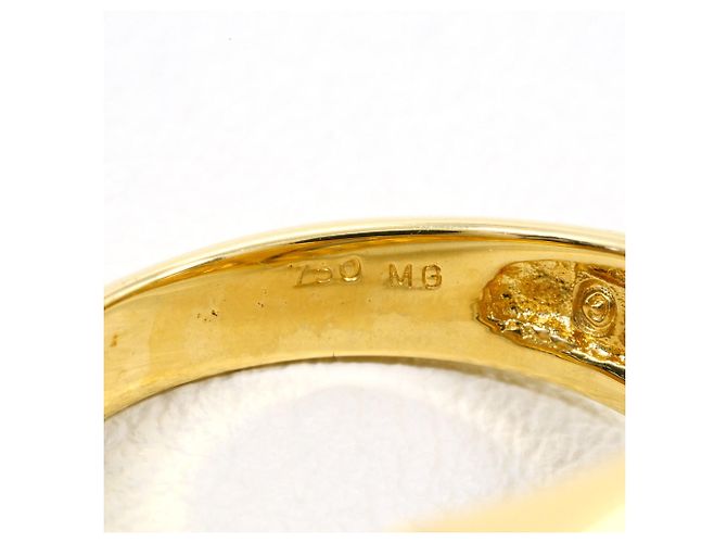 Autre Marque Anello a fascia in oro 18K con diamante e onice D'oro - vista 5