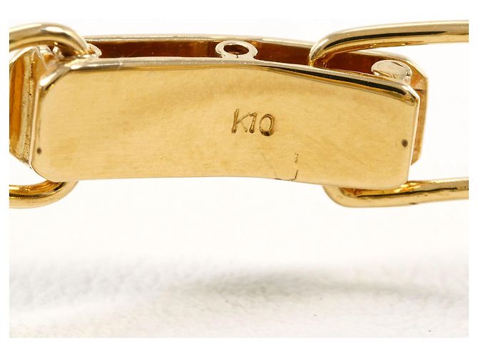 Autre Marque Bracciale con charm in oro giallo 10K con occhio di gatto e diamante D'oro - vista 5