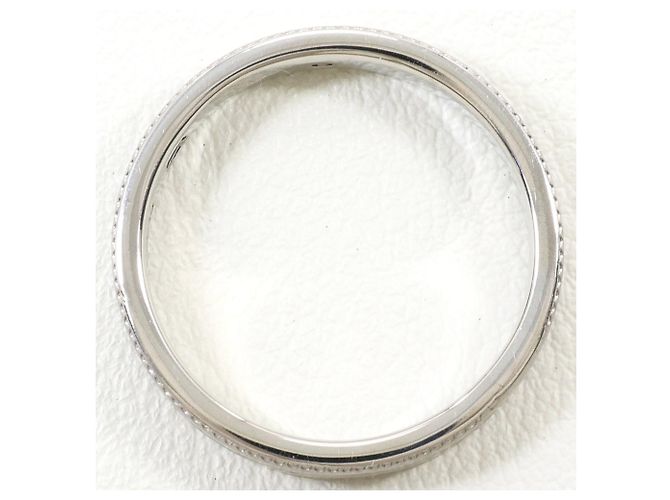 Autre Marque Anello fede in platino 900 con diamante e zaffiro - vista 3