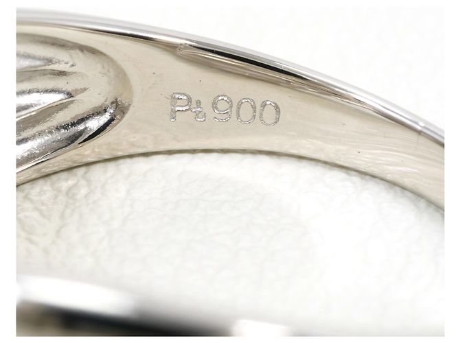 Autre Marque Anello fede in platino e diamanti blu - vista 5