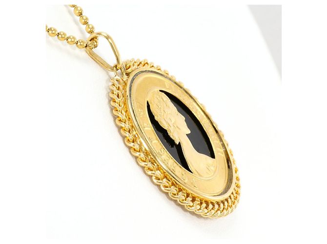 Autre Marque Collar de oro amarillo 18K con ónix Dorado - vista 2