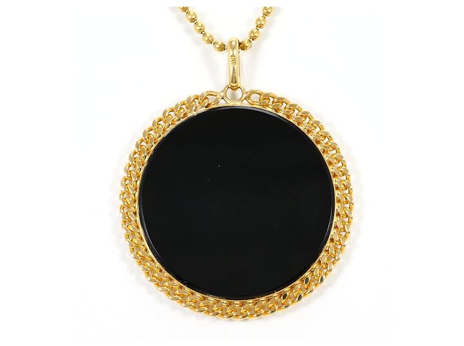 Autre Marque Collar de oro amarillo 18K con ónix Dorado - vista 3