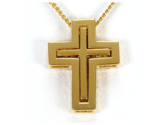 Autre Marque Collana in oro giallo 18K con diamante nero D'oro - vista 3
