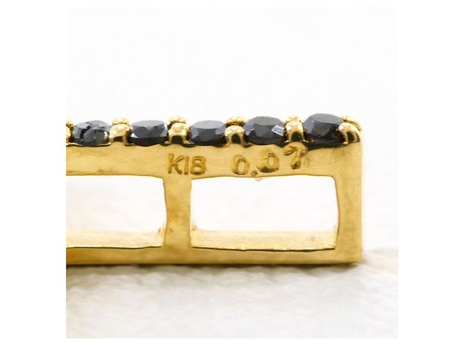 Autre Marque Collana in oro giallo 18K con diamante nero D'oro - vista 5