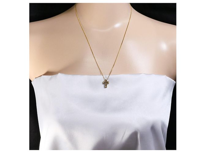 Autre Marque Collana in oro giallo 18K con diamante nero D'oro - vista 8