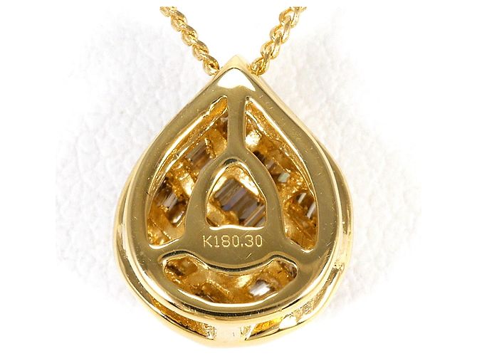 Autre Marque Collana in oro giallo 18K con diamante brown Marrone D'oro - vista 3