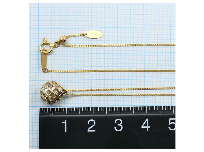 Autre Marque Collana in oro giallo 18K con diamante brown Marrone D'oro - vista 5