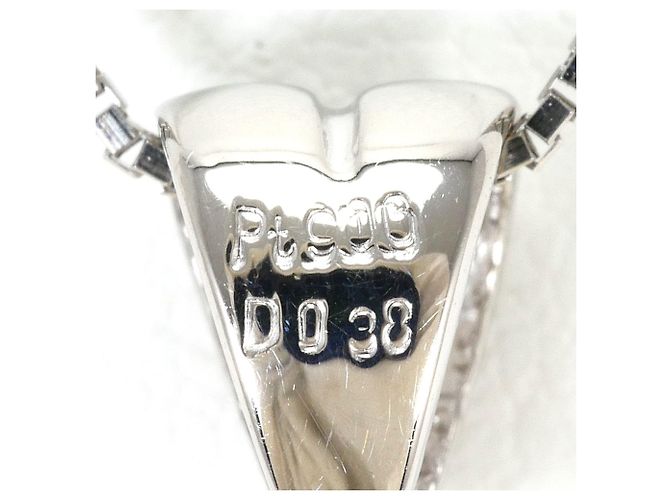 Autre Marque Platin-Halskette mit Opal und Diamanten - Ansicht 5