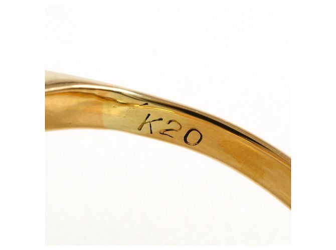 Autre Marque Ringband aus 20K Gelbgold mit Türkis Golden - Ansicht 5