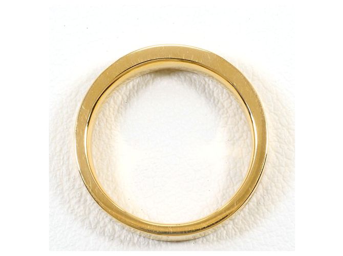 Autre Marque Anello a fascia in oro giallo 18K con pietra naturale D'oro - vista 2