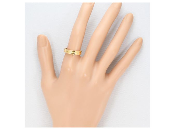 Autre Marque Anello a fascia in oro giallo 18K con pietra naturale D'oro - vista 5