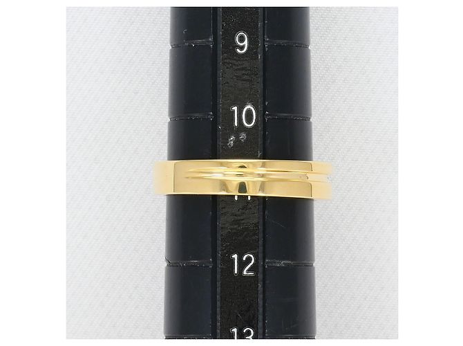 Autre Marque Anello a fascia in oro giallo 18K con pietra naturale D'oro - vista 6
