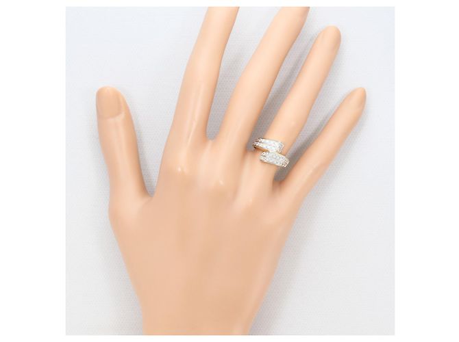 Autre Marque Goldbandring 14K mit Cubic Zirconia Golden - Ansicht 6