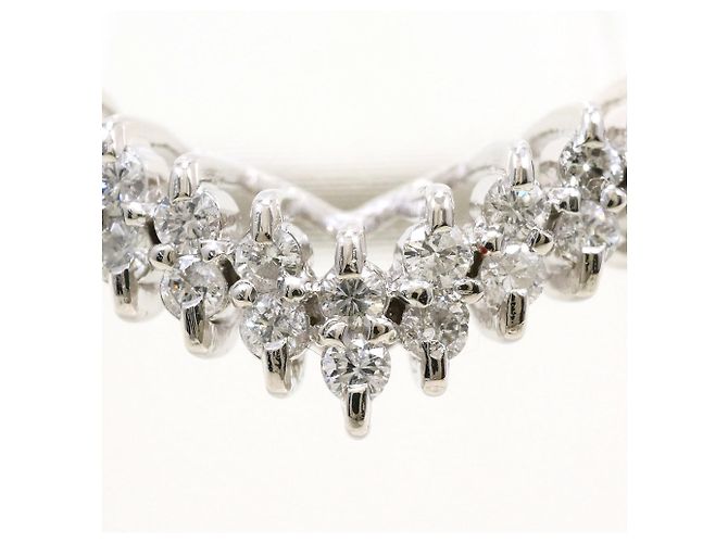 Autre Marque Anello fede in platino PT900 con diamante - vista 2
