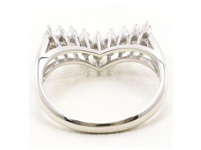 Autre Marque Anello fede in platino PT900 con diamante - vista 4