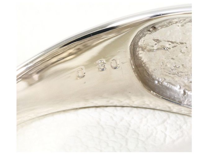 Autre Marque Anello fede in platino e diamanti - vista 6