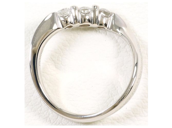 Autre Marque Anello fede in platino PT900 con diamante - vista 3