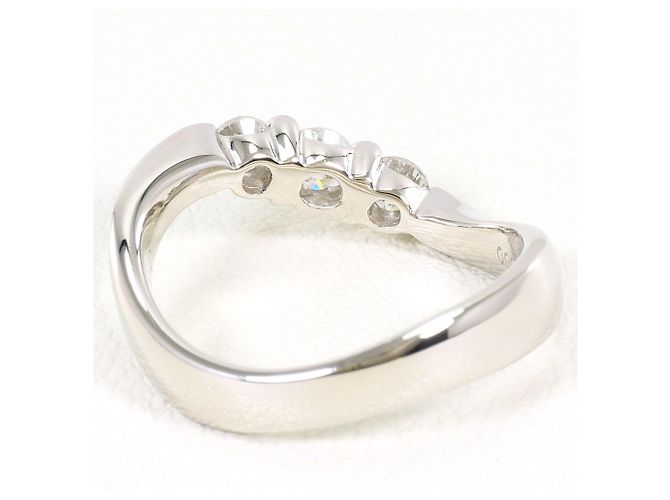 Autre Marque Anello fede in platino PT900 con diamante - vista 4