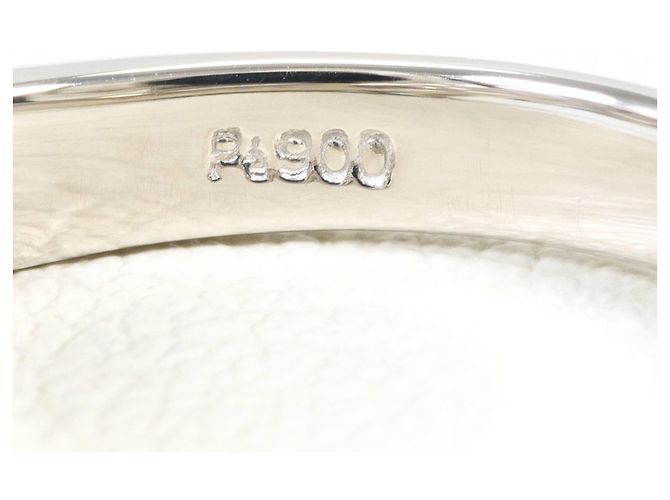 Autre Marque Anel Aliança de Platina com Diamante - vista 6