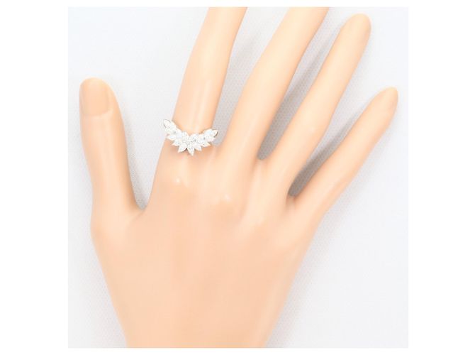 Autre Marque Anel Aliança de Platina com Diamante - vista 7