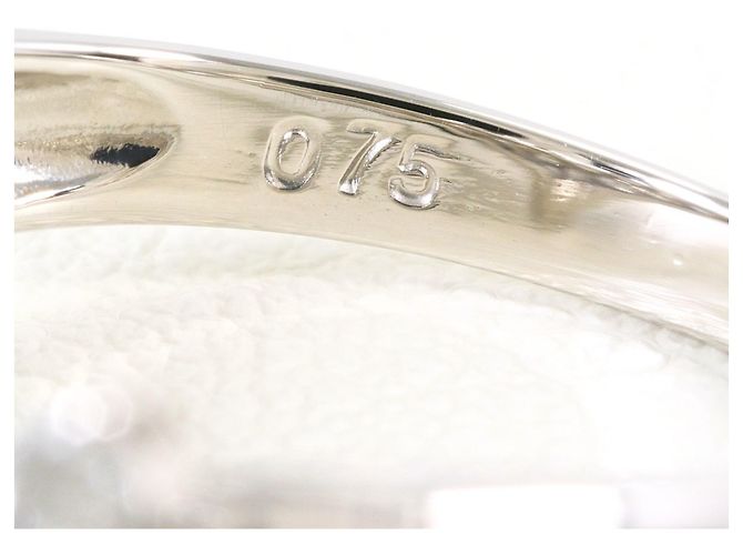 Autre Marque PT900 Platin-Ehering mit Diamant - Ansicht 5