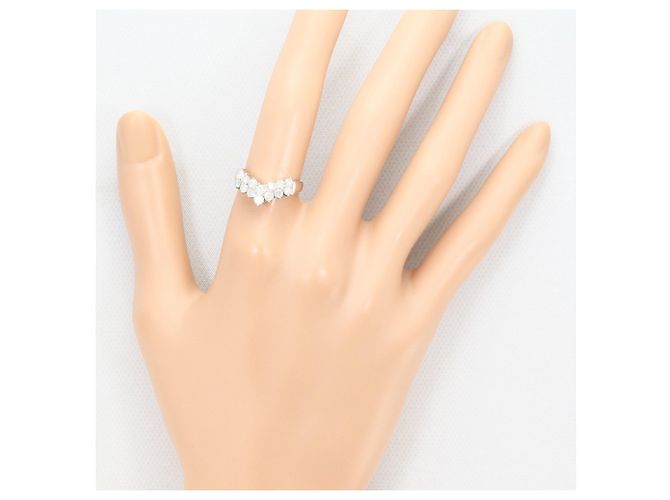Autre Marque PT900 Platin-Ehering mit Diamant - Ansicht 7
