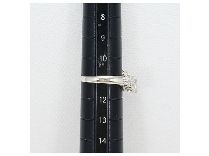 Autre Marque PT900 Platin-Ehering mit Diamant - Ansicht 8