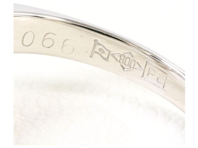 Autre Marque Anello fede in platino e diamanti - vista 5