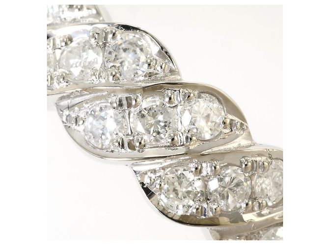 Autre Marque Anello fede in platino PT900 con diamante - vista 2