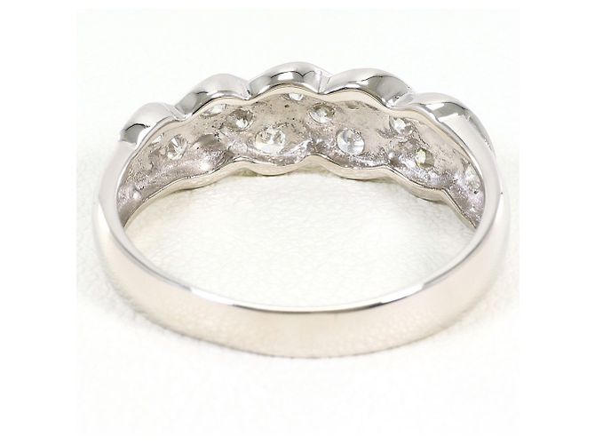 Autre Marque Anello fede in platino PT900 con diamante - vista 4