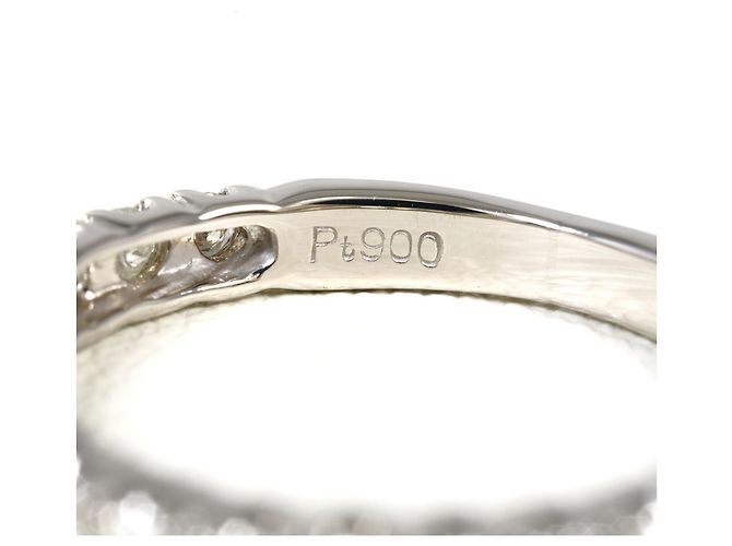 Autre Marque PT900 Platin-Bandring mit 0,50ct Diamant - Ansicht 4