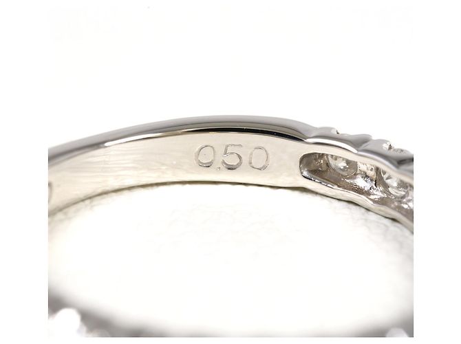 Autre Marque PT900 Platin-Bandring mit 0,50ct Diamant - Ansicht 5