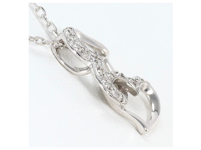 Autre Marque Collana in oro bianco 10K e diamanti D'oro - vista 2