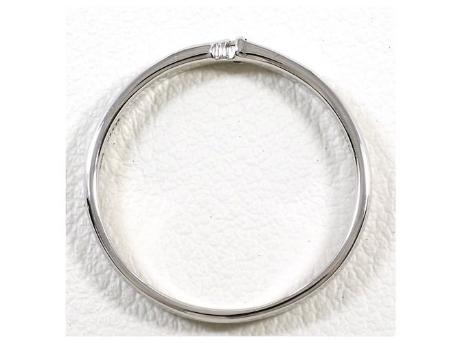 Autre Marque Ehering aus 10K Weißgold mit Diamant Golden - Ansicht 2