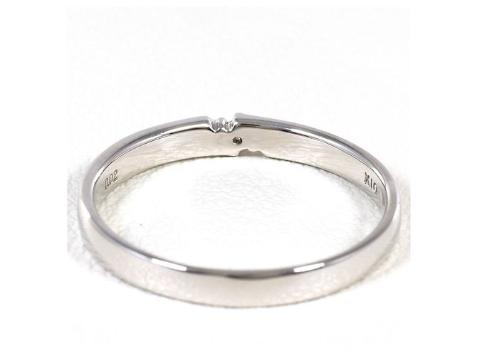 Autre Marque Ehering aus 10K Weißgold mit Diamant Golden - Ansicht 3
