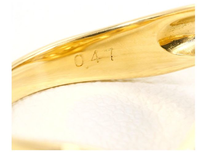 Autre Marque Anello fede in oro giallo 18K con diamante D'oro - vista 6