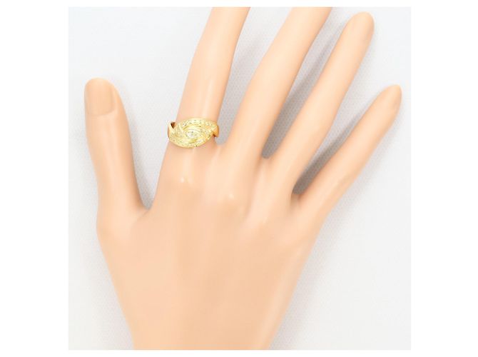 Autre Marque Anello fede in oro giallo 18K con diamante D'oro - vista 7