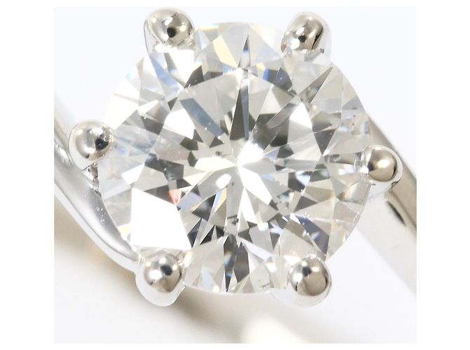 Autre Marque PT900 Platin-Ehering mit Diamant - Ansicht 2