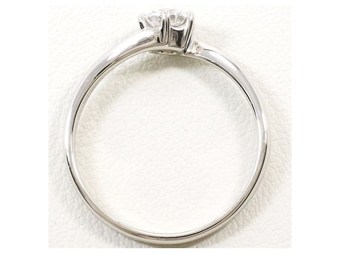 Autre Marque PT900 Platin-Ehering mit Diamant - Ansicht 3