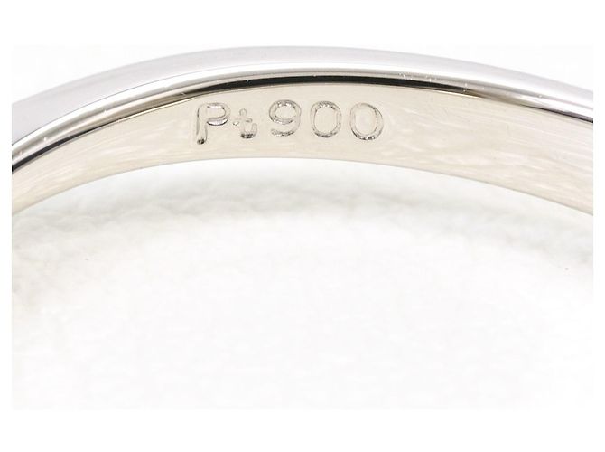 Autre Marque PT900 Platin-Ehering mit Diamant - Ansicht 5