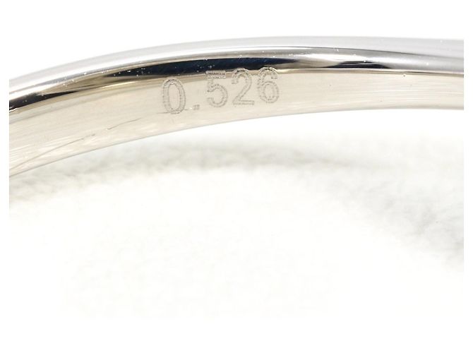 Autre Marque PT900 Platin-Ehering mit Diamant - Ansicht 6