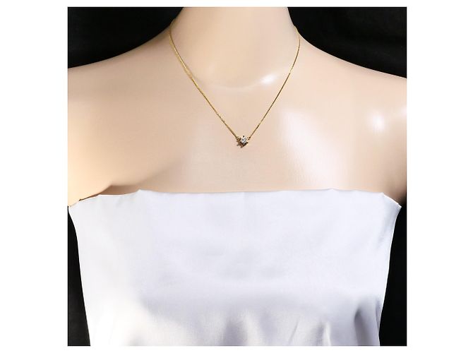 Autre Marque Halskette aus 18K Gelbgold mit Diamant Golden - Ansicht 2