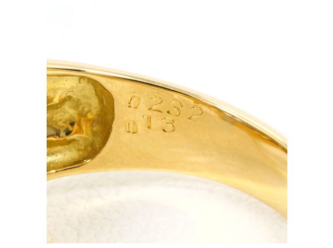 Autre Marque Anello fede in platino e oro giallo con diamanti D'oro - vista 5